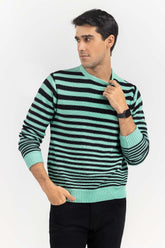 Multi Color Striped Crew Neck Sweater SWT-FFSCN22-211